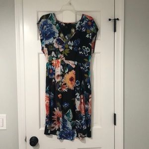 H&M Black Floral Dress